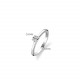TI SENTO 12110ZI/62 prsten Classic White Zirconia 5mm Sterling Silver 925 Platinum Plated Veličina 62
