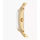 Michael Kors MK4742 ženski sat Petite Emery Pavé Gold Tone Deep Green Dial Pravougaono kućište Roman Numeral