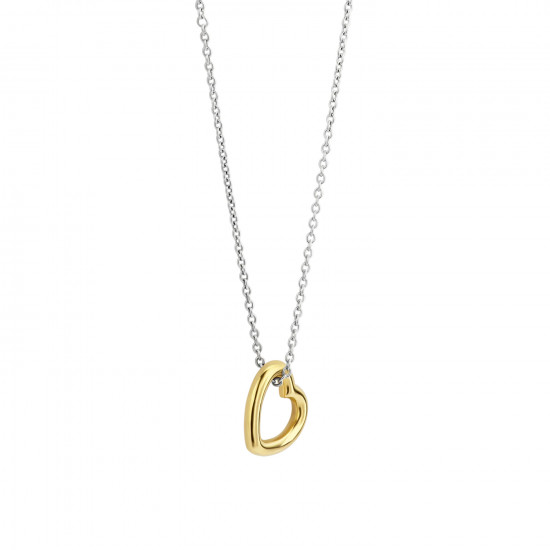 TI SENTO 34022SY ogrlica Heart Sterling Silver 925 Yellow Gold Plated Bestseller Statement