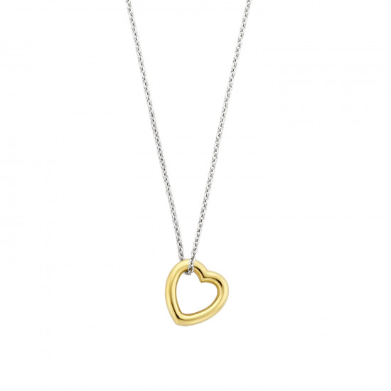 TI SENTO 34022SY ogrlica Heart Sterling Silver 925 Yellow Gold Plated Bestseller Statement