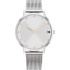 Tommy Hilfiger 1782665 ženski sat Pippa Minimalist Silver Stainless Steel Mesh Band Sunray Dial 35mm Rose Gold Detail