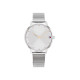 Tommy Hilfiger 1782665 ženski sat Pippa Minimalist Silver Stainless Steel Mesh Band Sunray Dial 35mm Rose Gold Detail