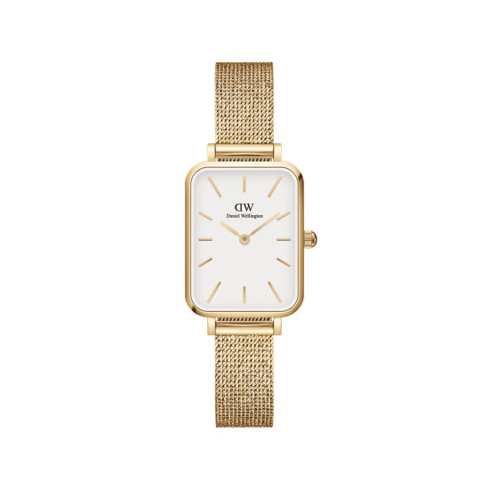 Daniel Wellington DW00100556 ženski sat Quadro Pressed Gold Tone Minimal White Dial 20mm