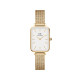 Daniel Wellington DW00100556 ženski sat Quadro Pressed Gold Tone Minimal White Dial 20mm
