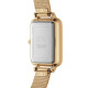 Daniel Wellington DW00100556 ženski sat Quadro Pressed Gold Tone Minimal White Dial 20mm