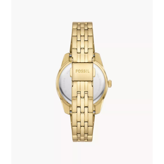 Fossil ES5338 ženski sat Scarlette Gold Tone Champagne Dial Edition 33mm