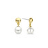 TI SENTO 7913YP mindjuše Shell Pearl Sterling Silver 925 Yellow Gold Plated 20mm