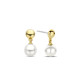 TI SENTO 7913YP mindjuše Shell Pearl Sterling Silver 925 Yellow Gold Plated 20mm