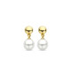 TI SENTO 7913YP mindjuše Shell Pearl Sterling Silver 925 Yellow Gold Plated 20mm