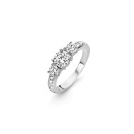 TI SENTO 12044ZI/48 prsten Classic Triple White Zirconia Sterling Silver 925 Veličina 48