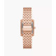 Michael Kors MK4743 ženski sat Petite Emery Pavé Rose Gold Tone Pravougaono kućište Roman Numeral