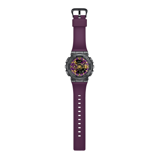 G-SHOCK GM-110CL-6A unisex G-Steel Fusion Premium Luxury Purple Gold detail 20ATM