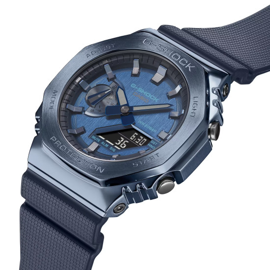 G-SHOCK GM-2100N-2ADR unisex Octagon Metal Frame All Midnight Blue Light and Strong 20ATM