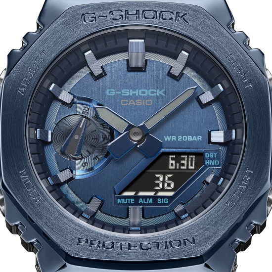 G-SHOCK GM-2100N-2ADR unisex Octagon Metal Frame All Midnight Blue Light and Strong 20ATM