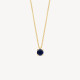 Blush 3200YBS zlatna ogrlica 14ct Gold Blue Sapphire Pendant Necklace Kamen rodjenih u Septembru