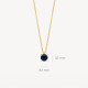 Blush 3200YBS zlatna ogrlica 14ct Gold Blue Sapphire Pendant Necklace Kamen rodjenih u Septembru