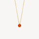 Blush 3200YCI zlatna ogrlica 14ct Gold Citrine Pendant Necklace Delicate Chain Kamen rodjenih u Novembru