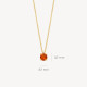 Blush 3200YCI zlatna ogrlica 14ct Gold Citrine Pendant Necklace Delicate Chain Kamen rodjenih u Novembru