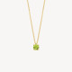 Blush 3200YGP zlatna ogrlica 14ct Gold Peridot Pendant Necklace Kamen rodjenih u Avgustu