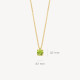 Blush 3200YGP zlatna ogrlica 14ct Gold Peridot Pendant Necklace Kamen rodjenih u Avgustu