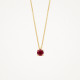 Blush 3200YRU zlatna ogrlica 14ct Gold Ruby Pendant Necklace with Delicate Chain Kamen rodjenih u Julu