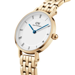 Daniel Wellington DW00100682 ženski sat Petite Gold Tone Roman Numerals Cobalt Blue kazaljke 28mm