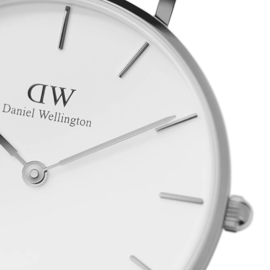 Daniel Wellington DW00100164 ženski sat Petite Silver Tone Mesh Band Minimal White Dial 32mm