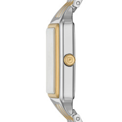Fossil ES5368 ženski sat Raquel pravougaono kućište Two Tone Silver Gold Roman Numerals 23mm