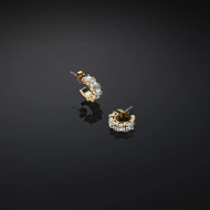 Chiara Ferragni 19AVJ26 minđuše alke Classic Zirconia Small Gold Tone 16mm 