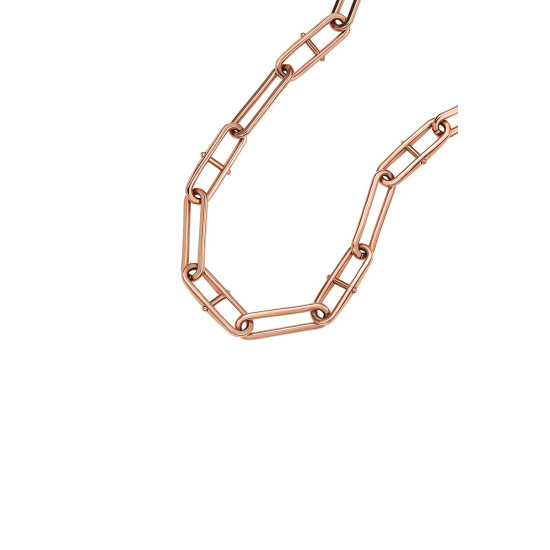 Fossil JF04670791 ogrlica Heritage D-Link Rose Gold Tone Stainless Steel 