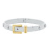 Michael Kors MKJ835400931 narukvica kruta Colby Buckle Two Tone Silver Gold 