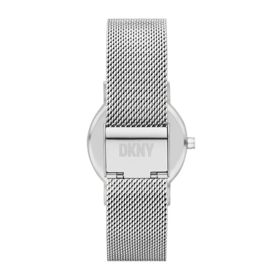 DKNY NY6693 ženski sat Soho Silver Tone Mesh Band Logo Dial 34mm