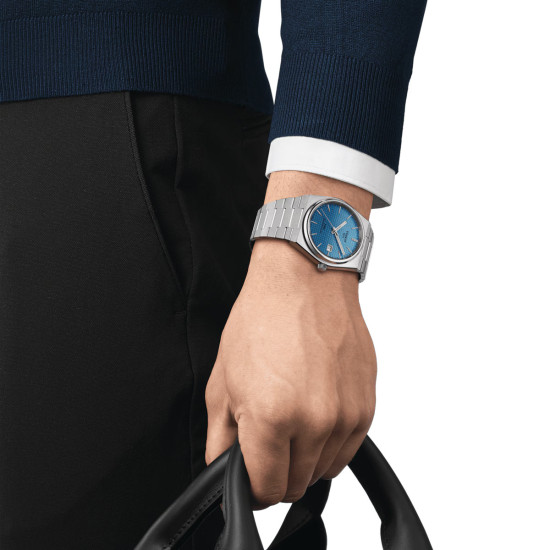 TISSOT T1374071135101 PRX 40mm POWERMATIC 80 blue dial 10ATM