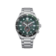 Citizen AT2561-81X muški sat Sport Diver Chronograph Eco-Drive 10ATM Green Dial 43mm