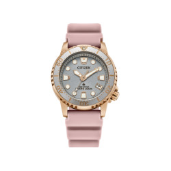 CITIZEN EO2023-00A ženski sat Promaster Eco-Drive Diver Neutral Rose Gold 20ATM Nude Silikon 36mm