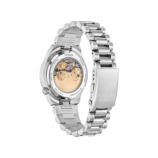 CITIZEN NJ0200-50M TSUYOSA unisex sat Automatic Sapphire Glass Colorful Deep Blue Sunray Dial 37mm