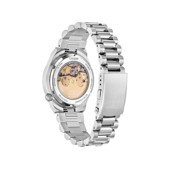 CITIZEN NJ0200-50W TSUYOSA unisex sat Automatic Sapphire Glass Colorful Purple Sunray Dial 37mm