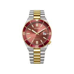 CITIZEN NJ0234-58X muški sat TSUYOSA Shore Diver Style Automatic Sapphire Glass Two Tone Sunray Bordo Dial 40mm 10ATM