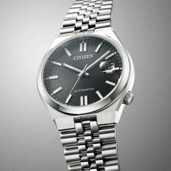 CITIZEN NK0020-55E TSUYOSA 60 muški sat Automatic Sapphire Glass Jubilee Bracelet Black Sunray Dial 40mm