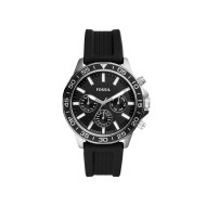 Fossil BQ2494 muški sat Bannon Multifunction Black Silicone Sport 44mm