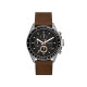 Fossil CH2885 muški sat Decker Chronograph Bestseller Brown kožni kaiš Black Dial Rose Gold detail 10ATM