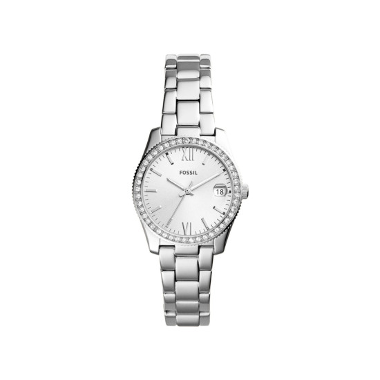 Fossil ES4317 ženski sat Scarlette Bestseller Silver Tone Cirkon 32mm