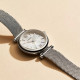 Fossil ES4432 ženski sat Carlie Mini Silver Tone Mesh Band Mother of Pearl Dial 28mm
