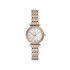 Fossil ES4649 ženski sat Carlie Mini Rose Gold Silver Mother of Pearl Dial 28mm