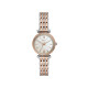Fossil ES4649 ženski sat Carlie Mini Rose Gold Silver Mother of Pearl Dial 28mm