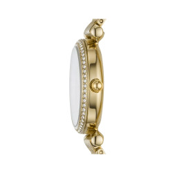 Fossil ES4735 ženski sat Carlie Mini Gold Tone Stainless Steel White Mother Of Pear Dial 28mm