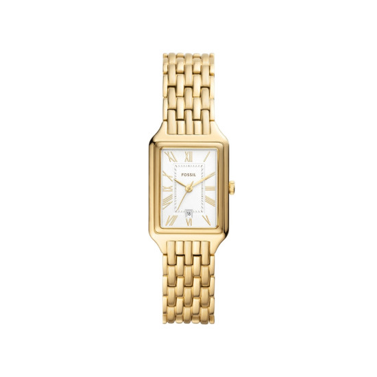 Fossil ES5220 ženski sat Raquel pravougaono kućište Gold Tone Roman Numerals 23mm