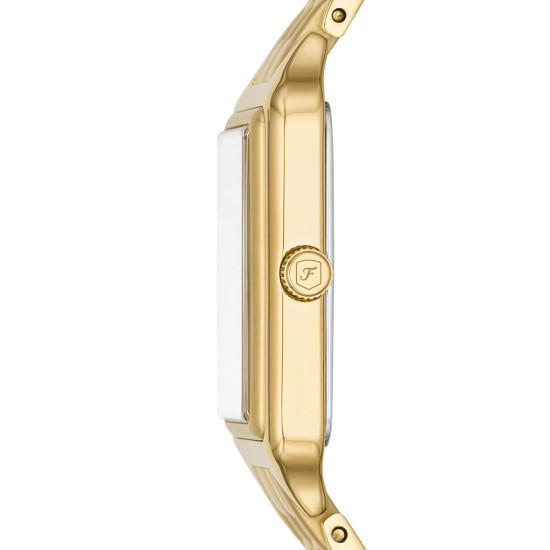 Fossil ES5220 ženski sat Raquel pravougaono kućište Gold Tone Roman Numerals 23mm