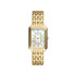 Fossil ES5304 ženski sat Raquel pravougaono kućište Gold Tone Cirkon Mother of Pearl Dial Roman Numerals 26mm