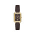 Fossil ES5367 ženski sat Raquel pravougaono kućište Gold Tone kožni kaiš Chocolate Brown Dial Roman Numerals 23mm